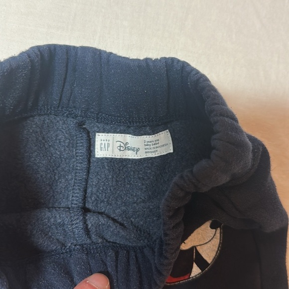 GAP X Disney - Kids Dark Blue Mickey Mouse Sweatpants/Joggers - Picture 3 of 3